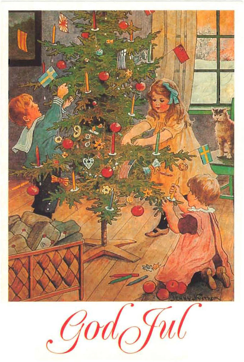 Buon Natale Svedese.Julkort Le Cartoline Augurali Per Il Natale Diario Nordico